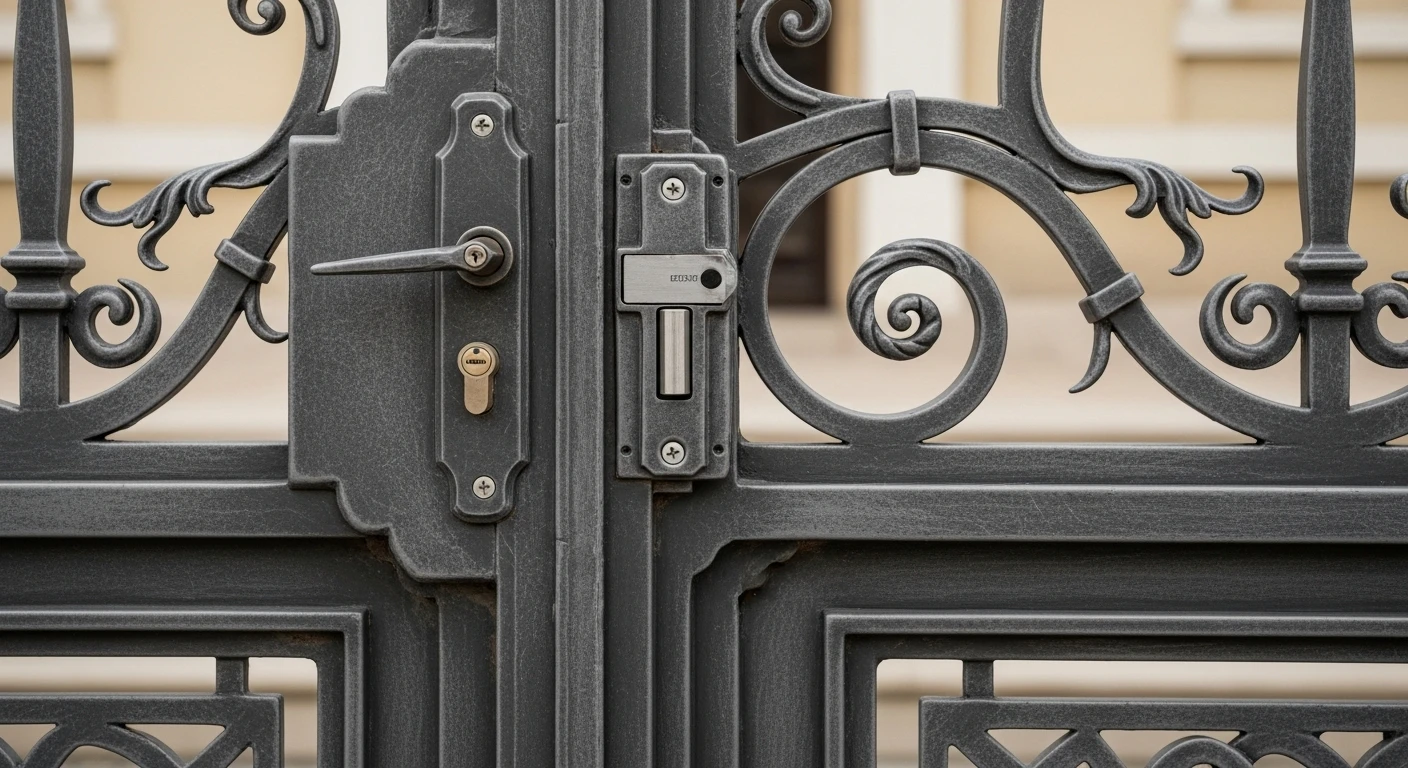 Калитка с элементами ковки